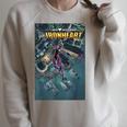 Marvel Comixology Ironheart Issue 3 Comic Book Cover Raglan Sleeve Sweatshirt Heather Forest Marvel Comixology Ironheart Issue 3 Comic Book Cover Raglan Sleeve Sweatshirt Heather Forest