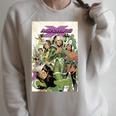 Marvel Comixology Mr & Mrs X Comic Book Cover Raglan Sleeve Sweatshirt Heather Forest Marvel Comixology Mr & Mrs X Comic Book Cover Raglan Sleeve Sweatshirt Heather Forest