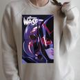 Marvel Comixology Wasp The Attack Of AIM Comic Book Cover Raglan Sleeve Sweatshirt Heather Forest