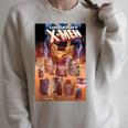 Marvel Comixology X-Men Digital Panel Comic Book Cover Raglan Sleeve Sweatshirt Heather Forest