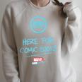 Marvel Confidence Here For Comic Books Raglan Sleeve Sweatshirt Heather Forest