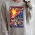Marvel Eternals Comic Book Cover Immortals Walk The Earth Raglan Sleeve Sweatshirt Heather Forest Marvel Eternals Comic Book Cover Immortals Walk The Earth Raglan Sleeve Sweatshirt Heather Forest
