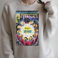 Marvel Eternals Vintage Comic Book Cover Raglan Sleeve Sweatshirt Heather Forest Marvel Eternals Vintage Comic Book Cover Raglan Sleeve Sweatshirt Heather Forest