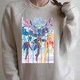 Marvel The Marvels Comic Book Cover 1 Raglan Sleeve Sweatshirt Heather Forest