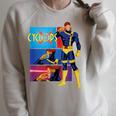 Marvel X-Men '97 Vintage Classic Cyclops Comic Book Panels Raglan Sleeve Sweatshirt Heather Forest Marvel X-Men '97 Vintage Classic Cyclops Comic Book Panels Raglan Sleeve Sweatshirt Heather Forest