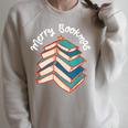 Merry Bookmas Christmas Tree Avid Reader Book Lover Xmas Raglan Sleeve Sweatshirt Heather Forest