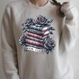 Morally Grey Book Club Floral Book Lover Graphic Raglan Sleeve Sweatshirt Heather Forest Morally Grey Book Club Floral Book Lover Graphic Raglan Sleeve Sweatshirt Heather Forest