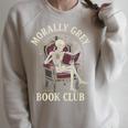 Morally Grey Book Club Skeleton Romantasy Reader Raglan Sleeve Sweatshirt Heather Forest Morally Grey Book Club Skeleton Romantasy Reader Raglan Sleeve Sweatshirt Heather Forest