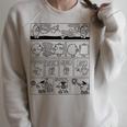 Mr Men Retro Comic Book Strip 70s & Premium Tri-Blend Raglan Sleeve Sweatshirt Heather Forest