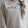 Mr Men Mr Strong Mr Small Retro Comic Book Premium Tri-Blend Raglan Sleeve Sweatshirt Heather Forest