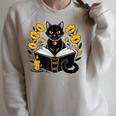 Mystic Cat With Spell Book Candle Flowers Witchcore Men Women Kids Raglan Sleeve Sweatshirt Heather Forest Mystic Cat With Spell Book Candle Flowers Witchcore Men Women Kids Raglan Sleeve Sweatshirt Heather Forest