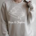 Naps And Chapters Sleeping Cat On Book Line Art Raglan Sleeve Sweatshirt Heather Forest Naps And Chapters Sleeping Cat On Book Line Art Raglan Sleeve Sweatshirt Heather Forest