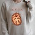 Natural Science Textbook Anatomy Hedgehog Raglan Sleeve Sweatshirt Heather Forest