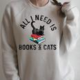 All Need Is Books & Cats Book Reader And Kittens Art Raglan Sleeve Sweatshirt Heather Forest All Need Is Books & Cats Book Reader And Kittens Art Raglan Sleeve Sweatshirt Heather Forest
