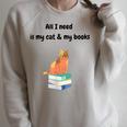 All I Need Is My Cat & Books Raglan Sleeve Sweatshirt Heather Forest All I Need Is My Cat & Books Raglan Sleeve Sweatshirt Heather Forest