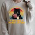 All I Need Is Coffee And My Books It Is Too Peopley Outside Raglan Sleeve Sweatshirt Heather Forest