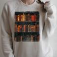 Old Books On Vintage Bookshelves Dark Academia Aesthetic Raglan Sleeve Sweatshirt Heather Forest Old Books On Vintage Bookshelves Dark Academia Aesthetic Raglan Sleeve Sweatshirt Heather Forest