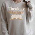 Theology Matters Open Book Raglan Sleeve Sweatshirt Heather Forest