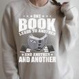 One Book Leads To Another Bookworm Book Lovers Reading Raglan Sleeve Sweatshirt Heather Forest One Book Leads To Another Bookworm Book Lovers Reading Raglan Sleeve Sweatshirt Heather Forest