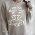 Oops I Got Bought Book Raccoon Reading Bibliophile Raglan Sleeve Sweatshirt Heather Forest Oops I Got Bought Book Raccoon Reading Bibliophile Raglan Sleeve Sweatshirt Heather Forest