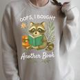 Oops I Bought Another Book Raccoon Reading Book Bookworm Raglan Sleeve Sweatshirt Heather Forest Oops I Bought Another Book Raccoon Reading Book Bookworm Raglan Sleeve Sweatshirt Heather Forest