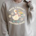 Oops I Bought Another Book Shirt Goose Reader Raglan Sleeve Sweatshirt Heather Forest