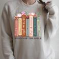 The Original Women Of The Bible Books Full Color Raglan Sleeve Sweatshirt Heather Forest