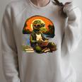 Outdoors Alligator Reading Book Raglan Sleeve Sweatshirt Heather Forest Outdoors Alligator Reading Book Raglan Sleeve Sweatshirt Heather Forest