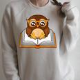 Owl Book Literature Book Reading Raglan Sleeve Sweatshirt Heather Forest Owl Book Literature Book Reading Raglan Sleeve Sweatshirt Heather Forest