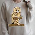 Owl Reading With Eye Glasses Book Student Teacher Bookworm For Men Women Kids Raglan Sleeve Sweatshirt Heather Forest