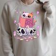 Pastel Goth Kawaii Occult Cute Cat Reading Pentacle Book For Men Women Raglan Sleeve Sweatshirt Heather Forest Pastel Goth Kawaii Occult Cute Cat Reading Pentacle Book For Men Women Raglan Sleeve Sweatshirt Heather Forest