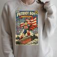 Patriot Boy America 250 July 4th 2026 Comic Book Style Shirt Raglan Sleeve Sweatshirt Heather Forest Patriot Boy America 250 July 4th 2026 Comic Book Style Shirt Raglan Sleeve Sweatshirt Heather Forest