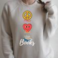 Peace Love Books Book Lovers Bookworm Raglan Sleeve Sweatshirt Heather Forest Peace Love Books Book Lovers Bookworm Raglan Sleeve Sweatshirt Heather Forest