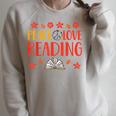 Peace Love Reading Book Nerd Book Geek Raglan Sleeve Sweatshirt Heather Forest Peace Love Reading Book Nerd Book Geek Raglan Sleeve Sweatshirt Heather Forest