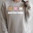 Peace Love Reading Leopard Print Women Girls Kids Read Books Raglan Sleeve Sweatshirt Heather Forest Peace Love Reading Leopard Print Women Girls Kids Read Books Raglan Sleeve Sweatshirt Heather Forest
