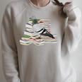 Pigeon Birds And Books Reading Bird Watching Bookworm Raglan Sleeve Sweatshirt Heather Forest