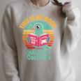 Pigeon Book Character Costume For Reading Day Raglan Sleeve Sweatshirt Heather Forest