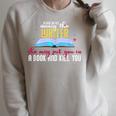 Please Do Not Annoy The Writer She May Put You In a Book And Raglan Sleeve Sweatshirt Heather Forest Please Do Not Annoy The Writer She May Put You In a Book And Raglan Sleeve Sweatshirt Heather Forest