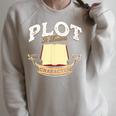 Plot It Builds Character Book Reading Raglan Sleeve Sweatshirt Heather Forest