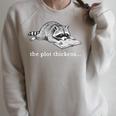 The Plot Thickens Raccoon Book Lover Raglan Sleeve Sweatshirt Heather Forest The Plot Thickens Raccoon Book Lover Raglan Sleeve Sweatshirt Heather Forest