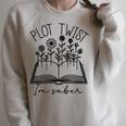 Plot Twist I'm Sober Women's Sobriety Book Reading Literary Performance Raglan Sleeve Sweatshirt Heather Forest Plot Twist I'm Sober Women's Sobriety Book Reading Literary Performance Raglan Sleeve Sweatshirt Heather Forest