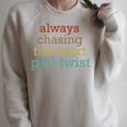 Plot Twists Mystery Book Lover Reading Literary Bookish Raglan Sleeve Sweatshirt Heather Forest