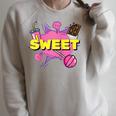 Pop Art Sweet Text Bubble Comic Book Style Classic Raglan Baseball Tee Raglan Sleeve Sweatshirt Heather Forest