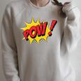 POW Comic Book Cartoon Pop Art Raglan Sleeve Sweatshirt Heather Forest POW Comic Book Cartoon Pop Art Raglan Sleeve Sweatshirt Heather Forest