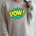 POW Vintage Superhero Comic Book Sound Effect Tshirt Raglan Sleeve Sweatshirt Heather Forest POW Vintage Superhero Comic Book Sound Effect Tshirt Raglan Sleeve Sweatshirt Heather Forest
