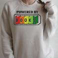 Powered By Books Bookworm Librarian Reading Raglan Sleeve Sweatshirt Heather Forest
