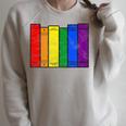 Pride Flag Books Bookish Rainbow Queer Reader Gay Writer Raglan Sleeve Sweatshirt Heather Forest