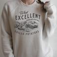 Pride And Prejudice Books What Excellent Boiled Potatoes Raglan Sleeve Sweatshirt Heather Forest