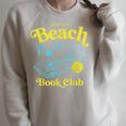 Proud Member Beach Book Club Retro Vintage Summer Bookish Raglan Sleeve Sweatshirt Heather Forest