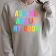 Published Author Squad Writing Crew Ask Me About MY BOOK Raglan Sleeve Sweatshirt Heather Forest